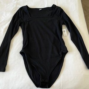 Old Navy Ribbed Square-neck Bodysuit Size L NWT